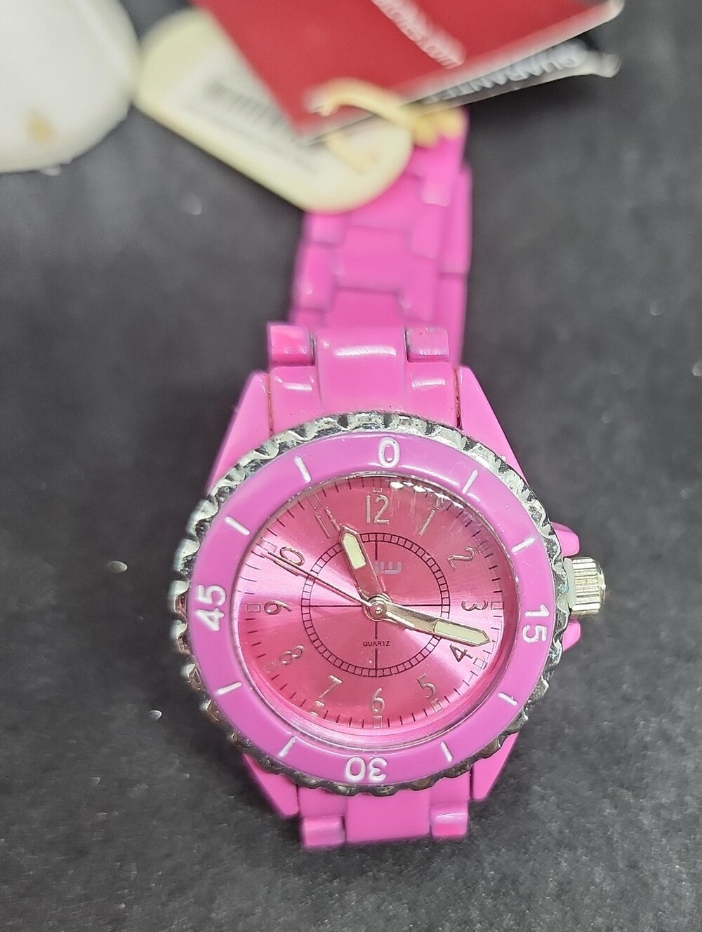 Hot Pink Fashion Analog Watch